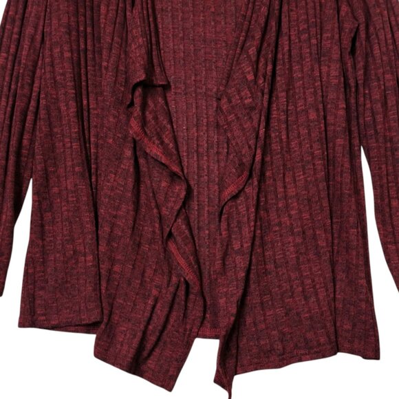 Rebecca Malone Waterfall Open Front Cardigan Knit Sweater Lightweight Women's XL - Picture 3 of 5